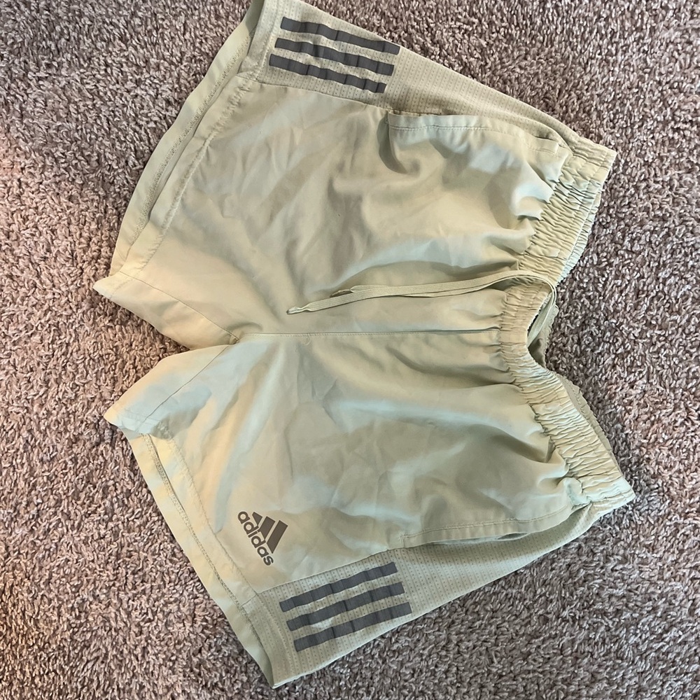Adidas Light Green Athletic Shorts